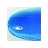 Cabochon rond 15mm. Bleu aigue-marine.