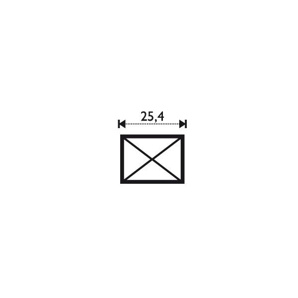 Verre biseauté pointu. 3/4" x 1"    1.91cm x 2.54cm