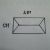 Verre biseauté pointu. 3/4" x 1.5"    1.91cm x 3.81cm.