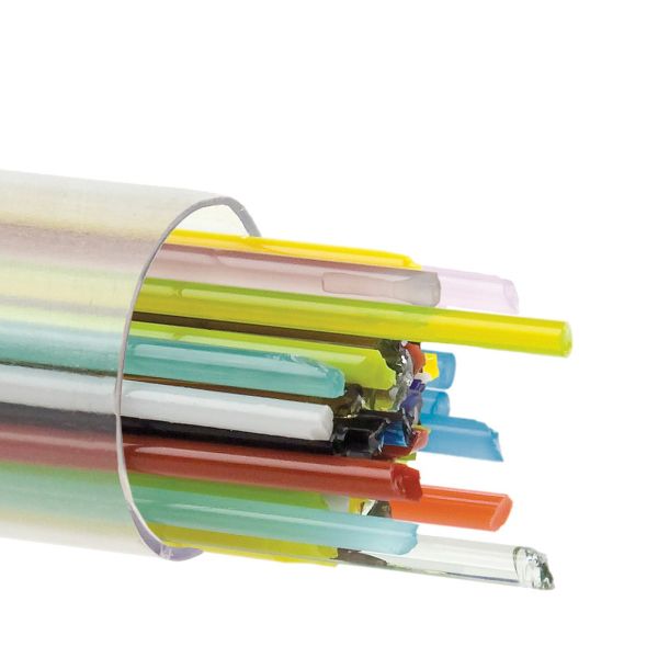 Bullseye baguettes de verre 2mm. Assortiment.