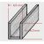 Baguette de plomb U6 x 5mm. Long. 1.8m