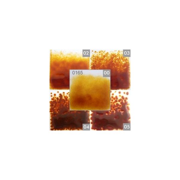 Fritte v.float 0165. Ambre semi-opaque. Pot 250gr. COE 82