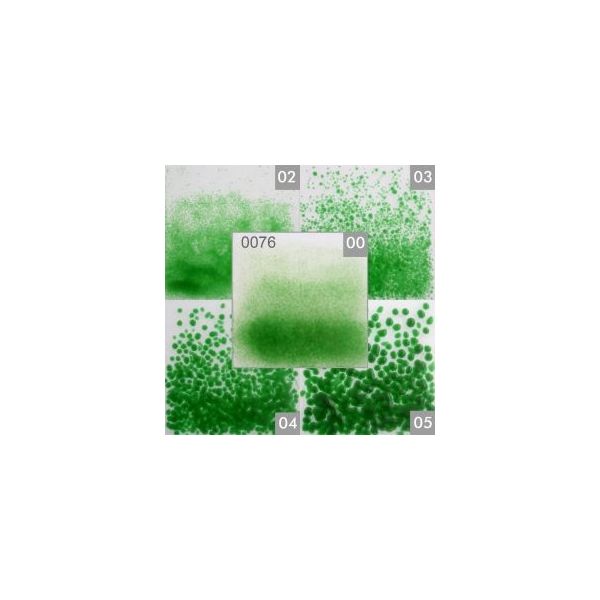 Fritte v.float 0076. Vert chrome transparent. Pot 250gr. COE 82