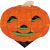 Patron pour vitrail lampe éventail " Potiron Halloween"