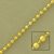 Chaînette à boule. Diamètre 3.2mm. Laiton brut. Le mètre