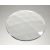 Cabochon rond à facette. 30mm clair