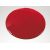 Cabochon rond à facette. 13mm rouge