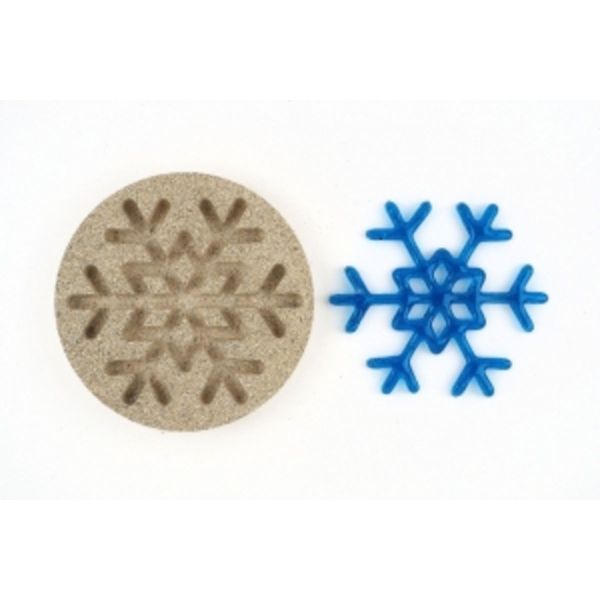 Moule en vermiculite "Cristal de glace". Diam. 105mm. Épaisseur 15mm