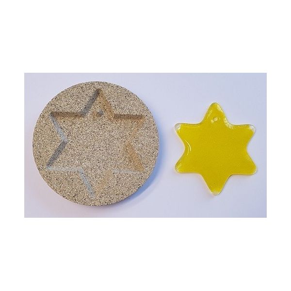 Moule en vermiculite "Etoile". Diam. 105mm. Épaisseur 15mm
