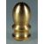 Bouton terminal. Goutte ovale. 15 x 30mm