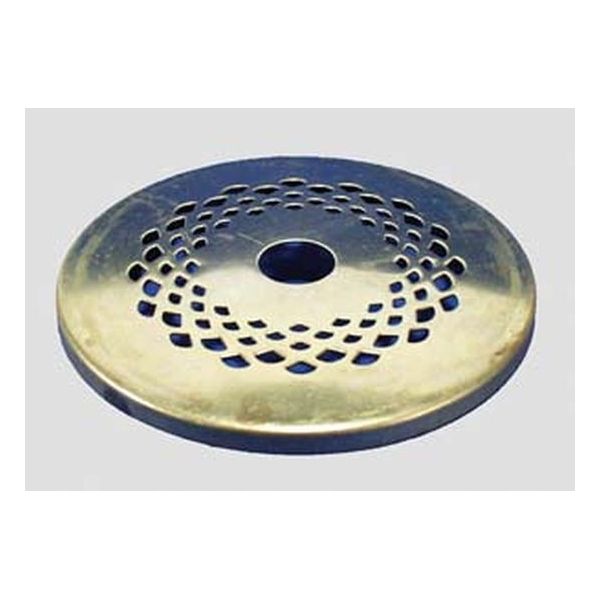 Coiffe plate perforée. Diamètre 11.5cm