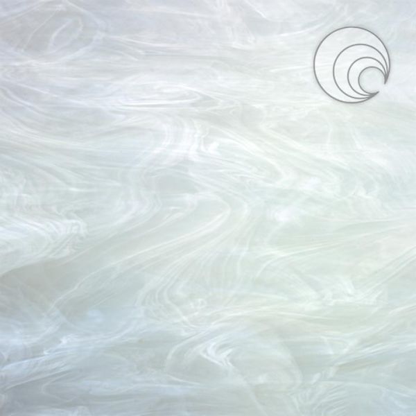 Spectrum 305s F. Blanc flammé opaque. Lisse. COE96