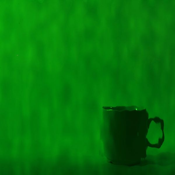 Spectrum 125W F. Vert foncé. Translucide. Structuré. Fusing COE96
