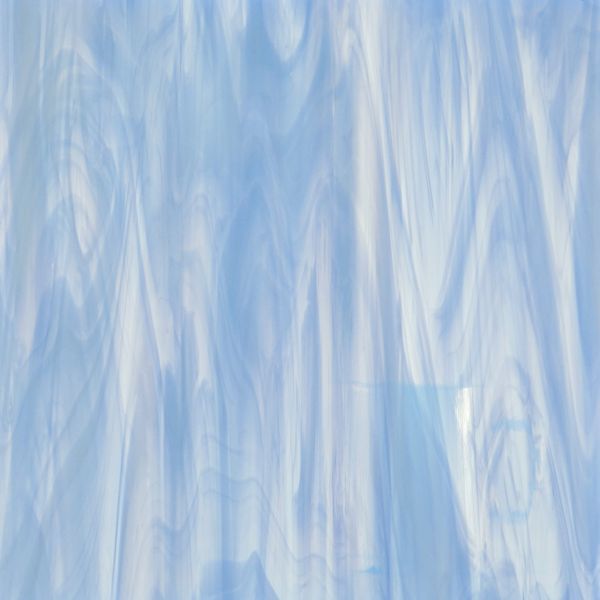 Spectrum 337-1s F. Bleu clair veiné. Opalescent. Lisse. Fusing COE96