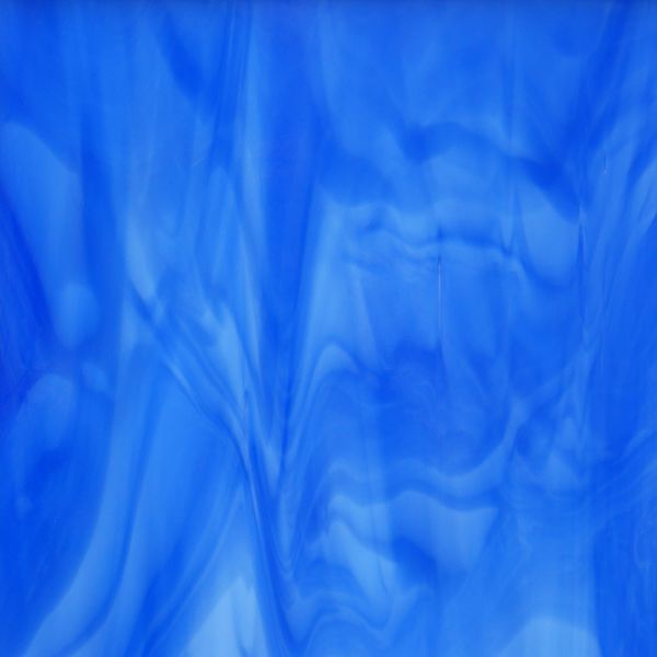 Spectrum 337-6 F. Bleu foncé veiné. Opalescent. Lisse. Fusing COE96
