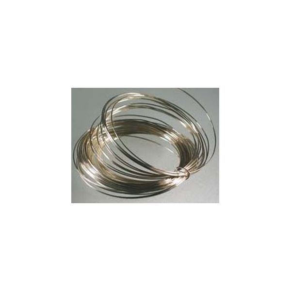 Fil de cuivre argenté. Diamètre 0.6mm x longueur 10m.