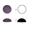 Cabochon rond 15mm. Amethyst.