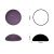 Cabochon rond 15mm. Amethyst.