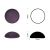 Cabochon rond 15mm. Violet.