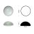 Cabochon rond 30mm. Clair