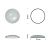 Cabochon rond 50mm. Clair.