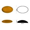 Cabochon ovale 18/13mm. Ambre moyen.