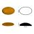 Cabochon ovale 18/13mm. Ambre moyen.