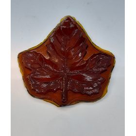 Feuille de vigne en verre. 8cm / 8cm