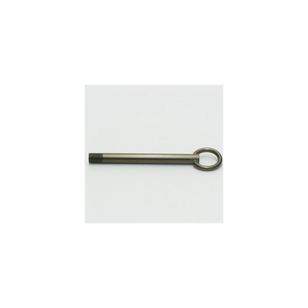 Tube pour suspension avec anneau. Bruni. Longueur 130mm