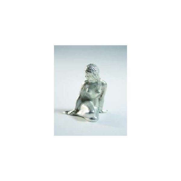 Figurine en étain - Femme assise 5cm