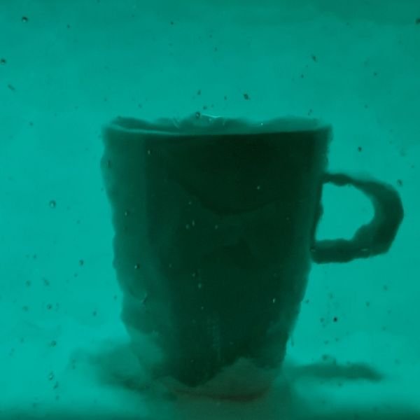 Mississipi River Glass 5003 C  Couleur pétrole translucide