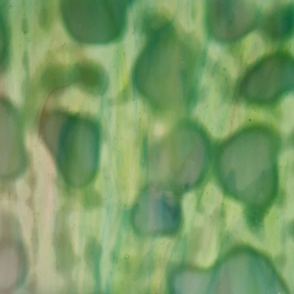 Mississipi River Glass 7035 M Vert clair bleu clair tache blanche