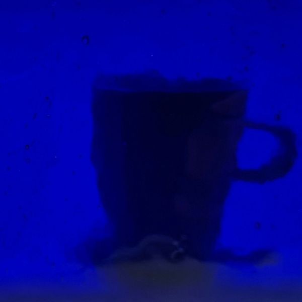 Mississipi River Glass 5005 C Bleu Royal Translucide texturé