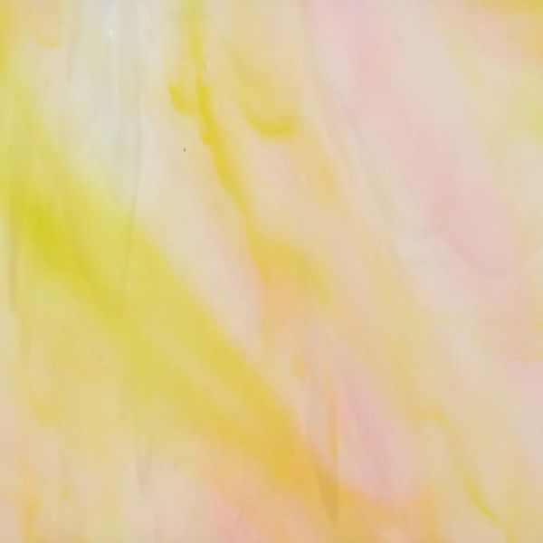 Mississipi River Glass 8001 S Rose opaque blanc et jaune