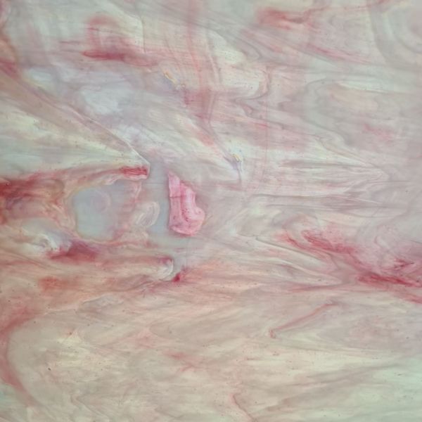 Wanda Stained Glass 7011 IR Rose blanc irisé semi-translucide