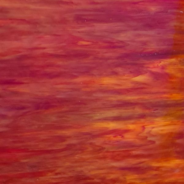 Wanda Stained Glass Opal 16 Rouge violet opalescent irisé