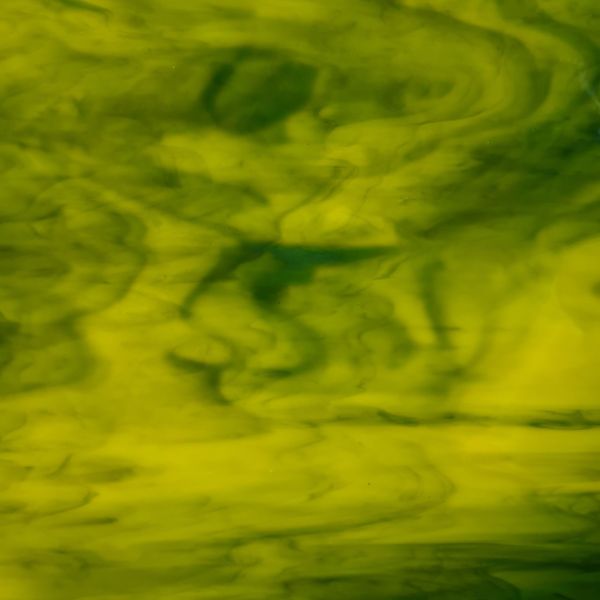 Wanda Stained Glass 774 Vert et jaune opalescent