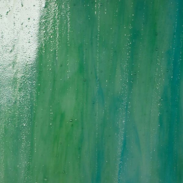 Mississipi River Glass 4005 S Vert bleu semi translucide