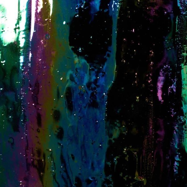 Mississipi River Glass 5006 IR Noir opaque irisé