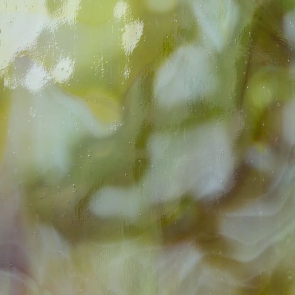 Mississipi River Glass 7038 M Jaune marron foncé blanc semi-translucide