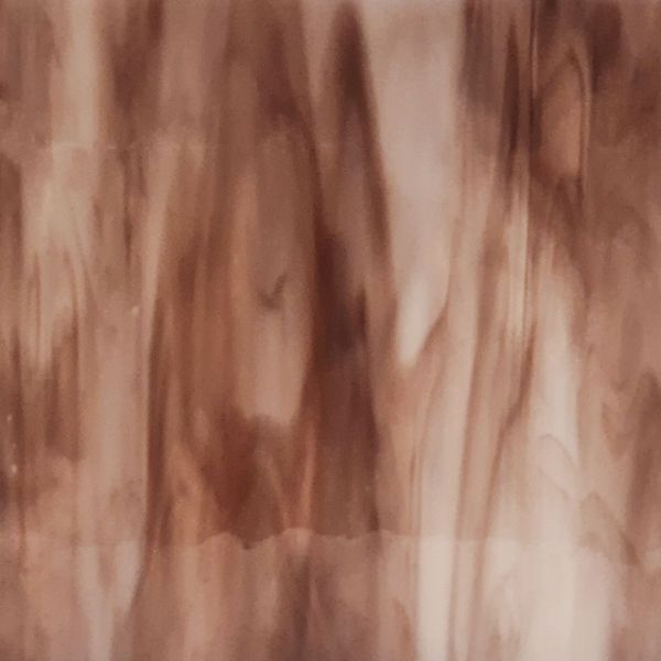 Mississipi River Glass 7017 S Marron blanc opaque