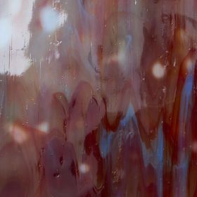 Mississipi River Glass 7032 M Rouge bleu blanc opaque