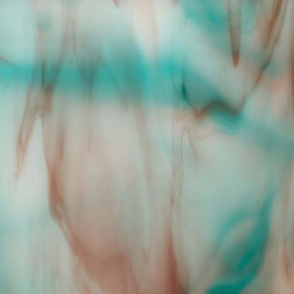 Mississipi River Glass 7018 S Bleu clair rouge foncé opaque