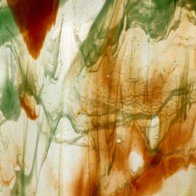 Mississipi River Glass 2004 S Blanc orange vert semi-translucide