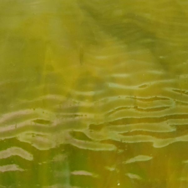 Mississipi River Glass 7092 IR Jaune vert opaque texturé