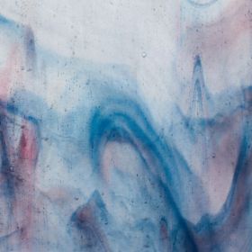 Mississipi River Glass 6000 S Bleu blanc rose semi-translucide