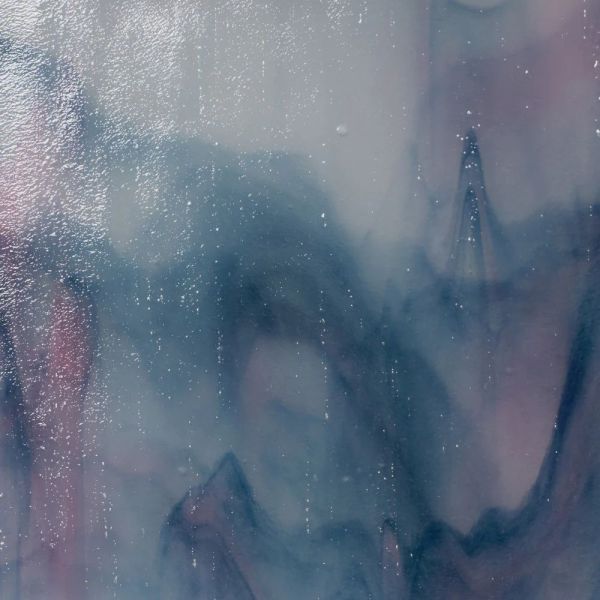 Mississipi River Glass 6000 S Bleu blanc rose semi-translucide