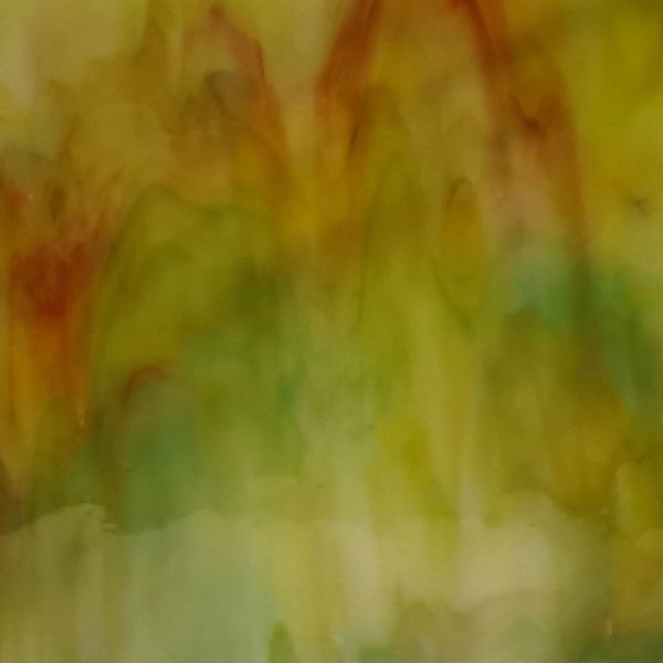 Mississipi River Glass 4014 S Jaune vert rose opaque