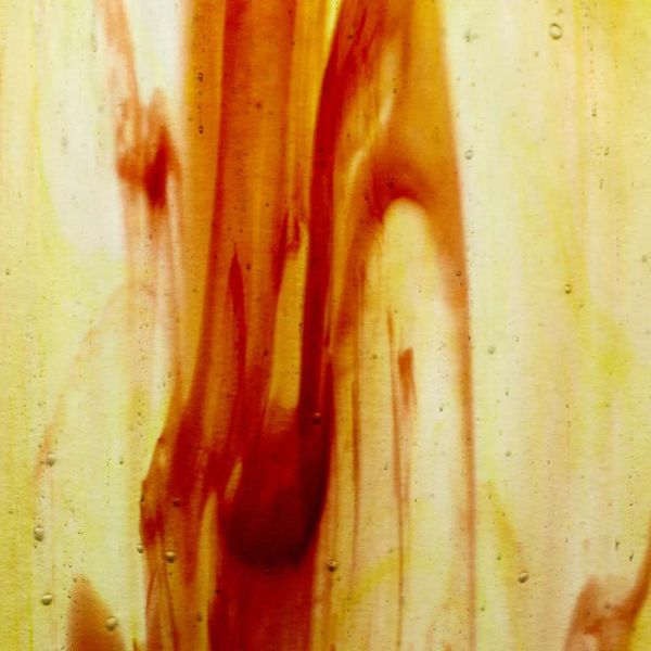 Mississipi River Glass 7009 S Jaune rouge foncé semi-translucide