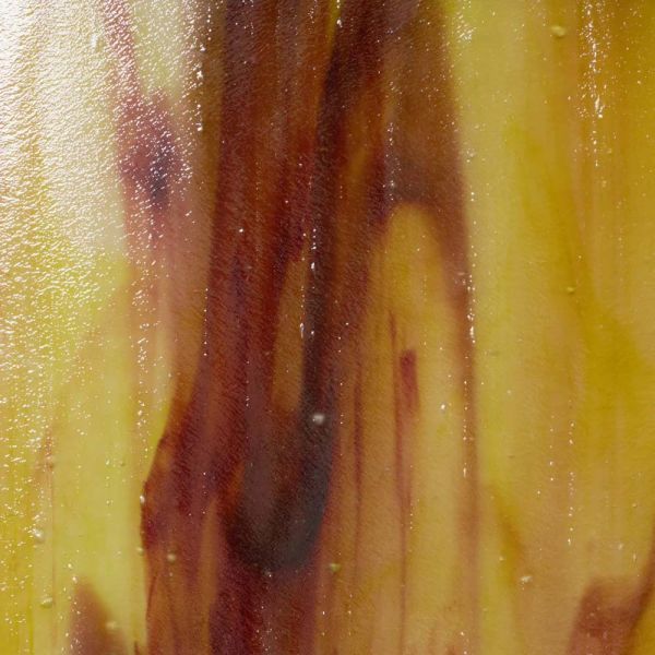 Mississipi River Glass 7009 S Jaune rouge foncé semi-translucide